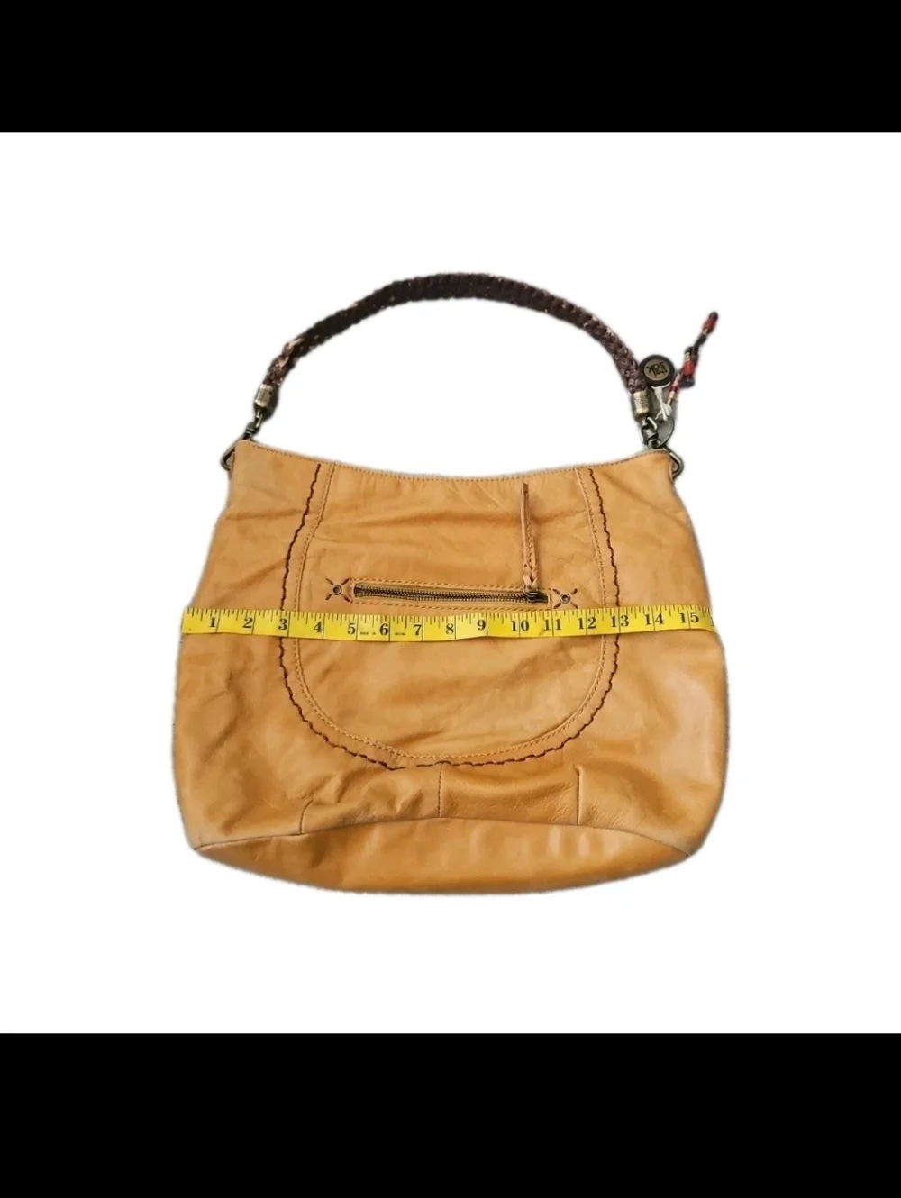 The Sak Beige Indio Leather Hobo Boho Bag